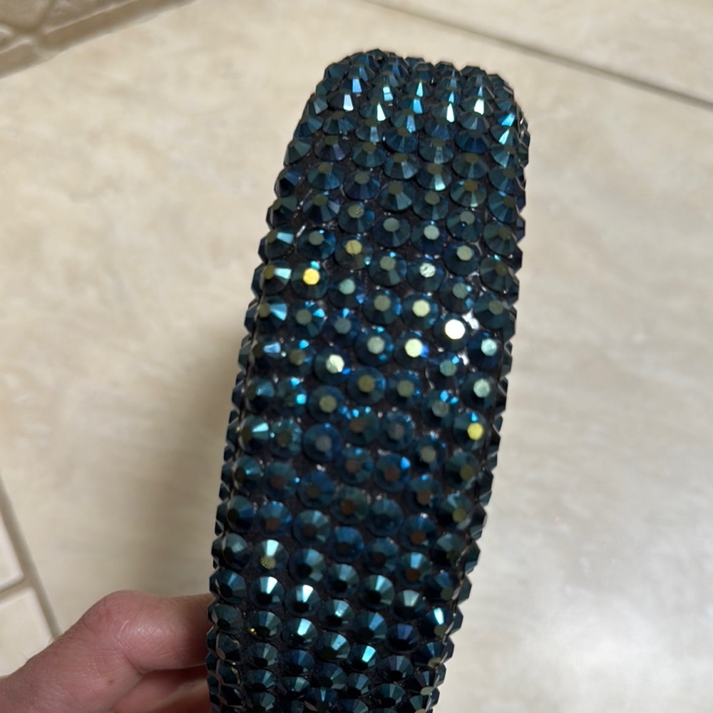 Blue Rhinestone Headband - Picture 2 of 5